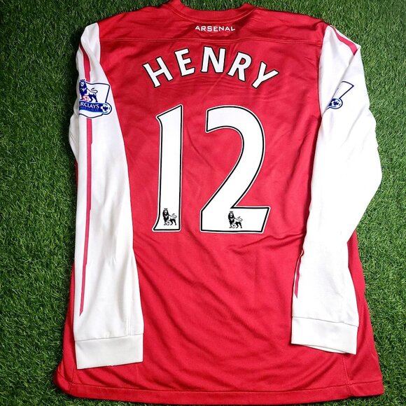 Henry Arsenal 2011 2012 Long Sleeve Soccer Jersey Shirt L SKU# 423981-620 - Picture 1 of 9